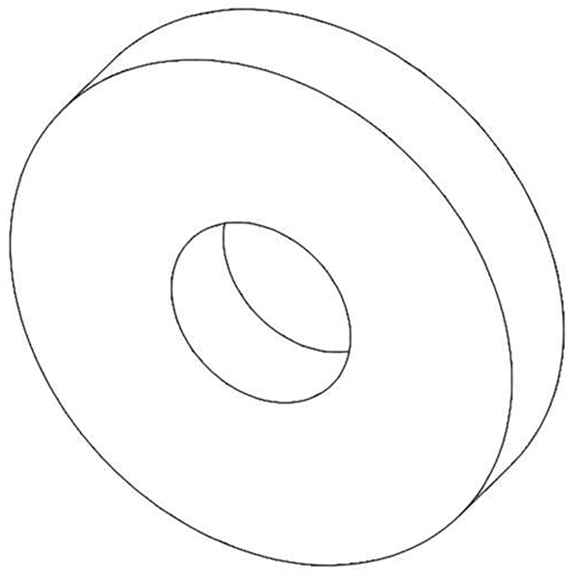 Wshr-fl-stl .44x1.25x.25 Ywzc