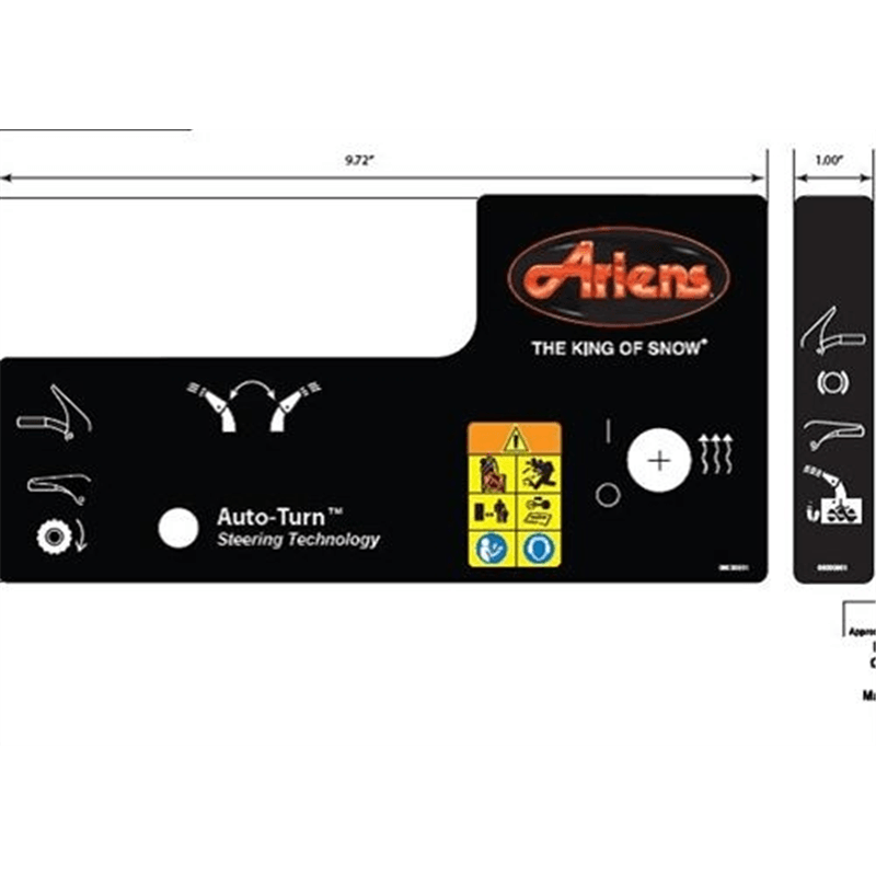 Ariens Sno-thro Decal, Control
