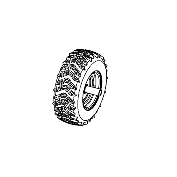 Tire/wheel,lh 16x6.5-8 Diff T2