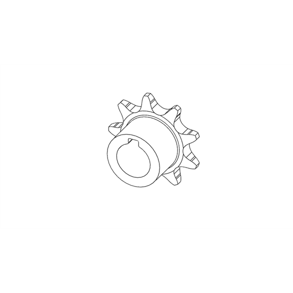 Sprocket, Pinion 9t W/key