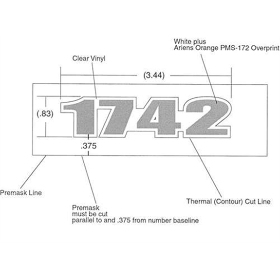 Decal-hood Yt 1742