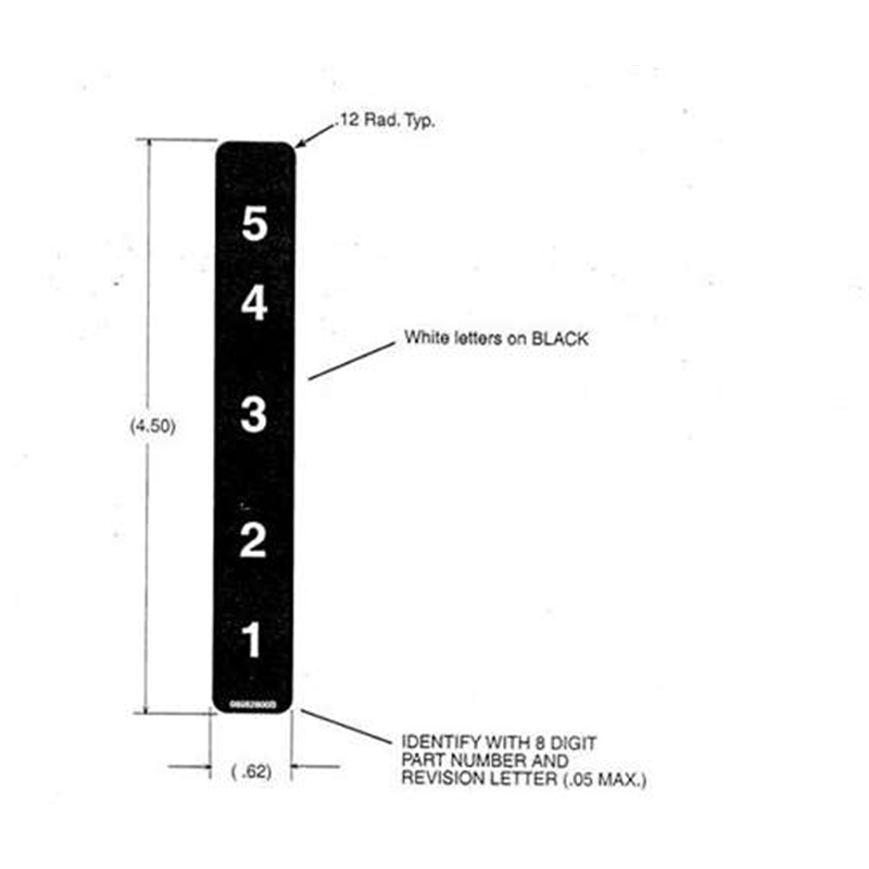 Ariens Lawn Tractor Decal-indicator 5 Position