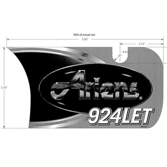 Decal, Front Dash-924 Let
