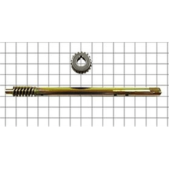 Ariens Snow Blower Shaft And Worm Gear Assembly