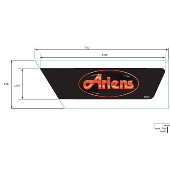Decal, Lh Side Panel Ariens