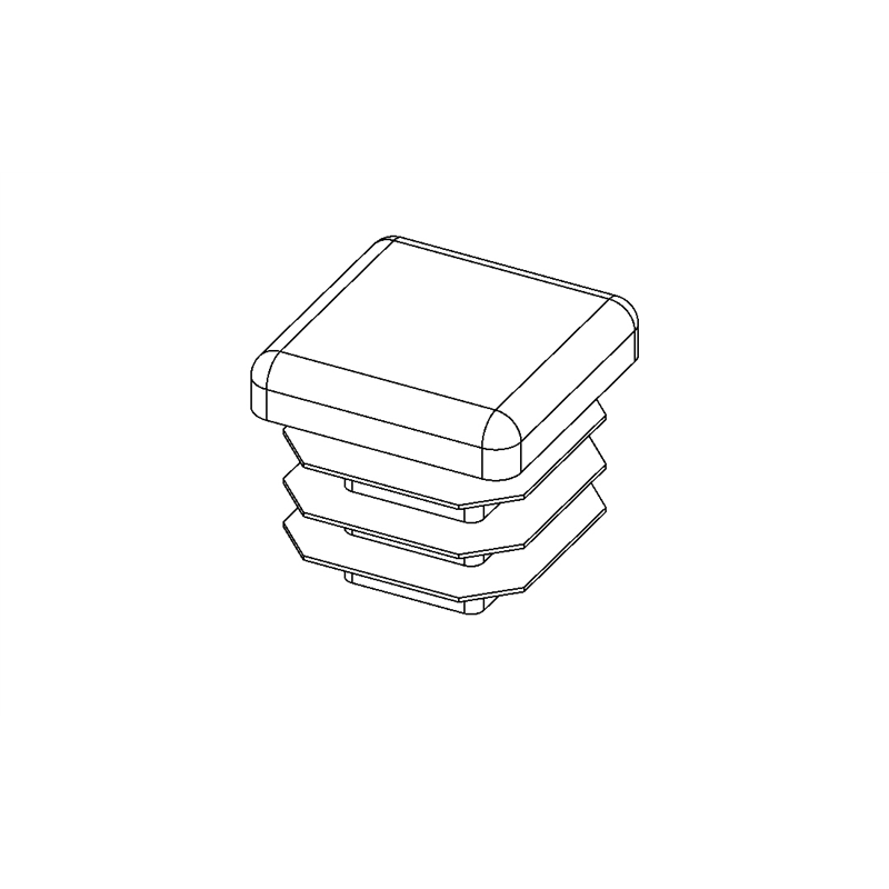 Plug, .625 in. Sq Black (14-20ga)