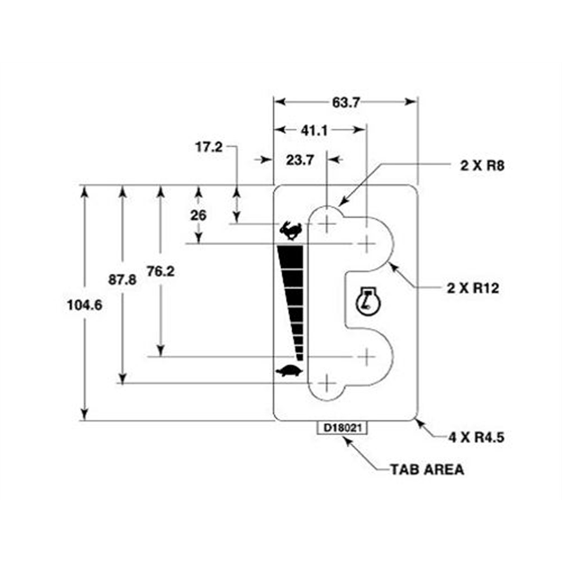 Ariens Stand On Mower Decal, Throttle