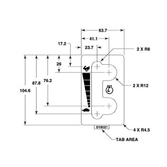 Ariens Stand On Mower Decal, Throttle