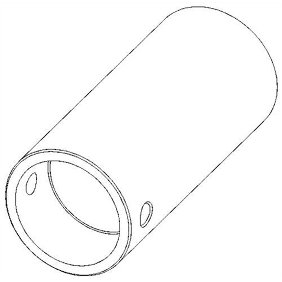 Spacer, 1.250x1.000x2.780 Spacer, 1.250x1.000x2.780