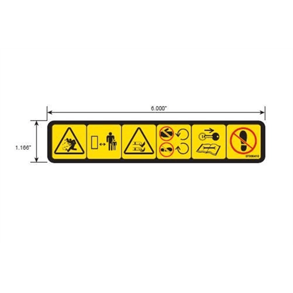 Decal, Deck Safety