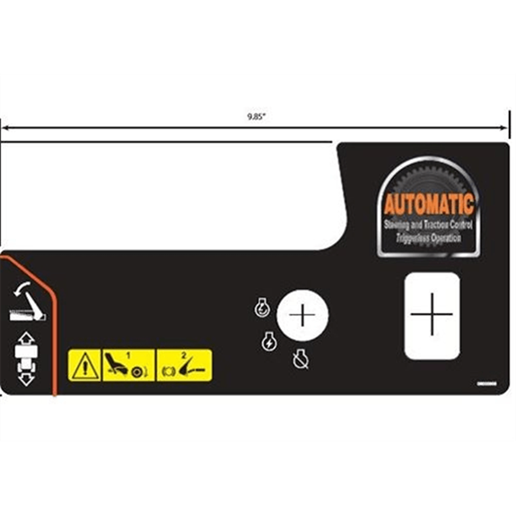 Ariens Sno-thro Decal, Control - Lg 12v Brush
