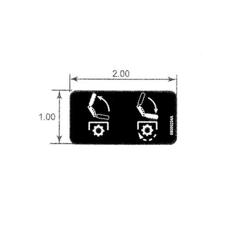 Ariens Edger Decal, Edger Depth Control