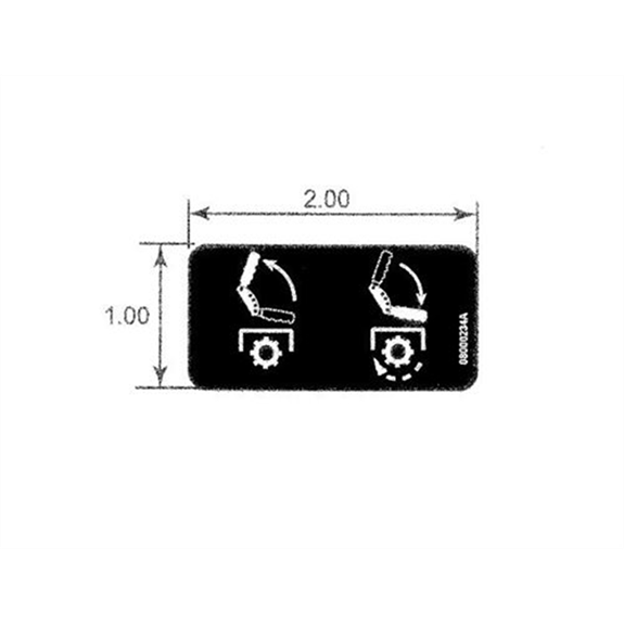 Ariens Edger Decal, Edger Depth Control
