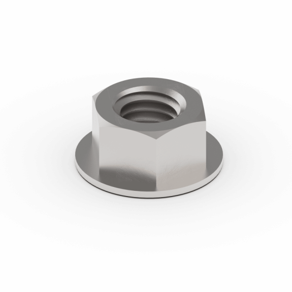 Nut-spnlk-flg .25-20 Zc120