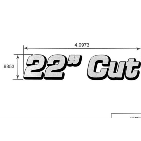 Decal, 22 in. Cut(string Trimmer)