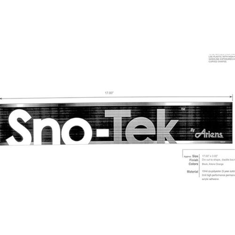 Decal, Dash - Sno-tek