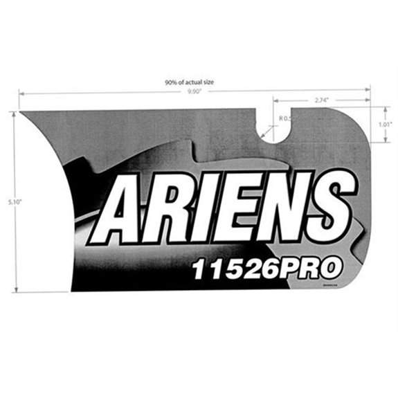 Decal, Front Dash-11526dle