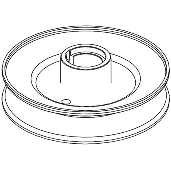 Ariens Lawn Mower Pulley-v 3.75 X 1.0 A Section With Key