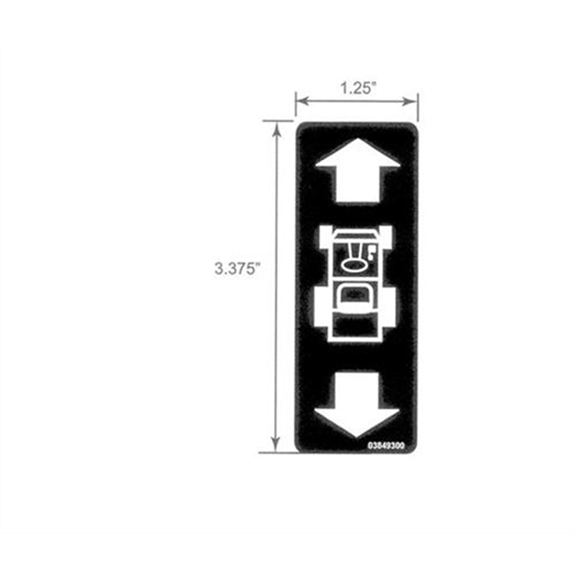 Ariens Lawn Mower Decal, Forward/reverse Pedal