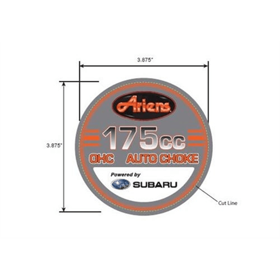 Ariens Walk-behind Mower Decal, Engine Style, Ariens Ce