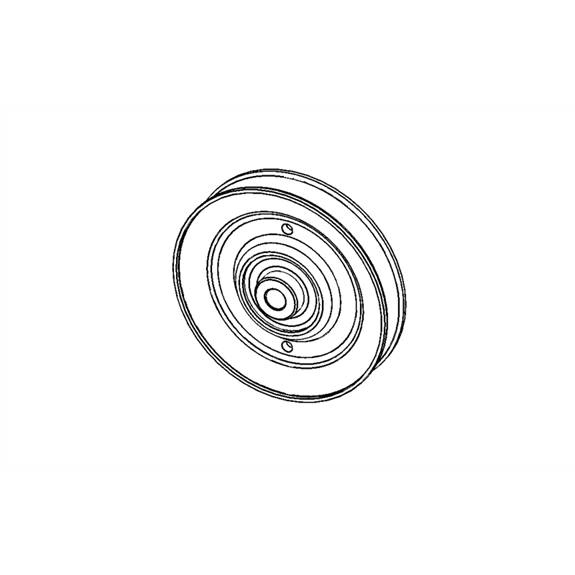 Shv, .38 in. ID X 4.00 in. OD V-idler