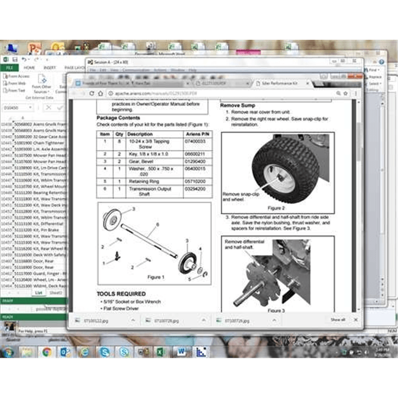Ariens Walk-behind Mower Kit, Waw Transmission Shaft