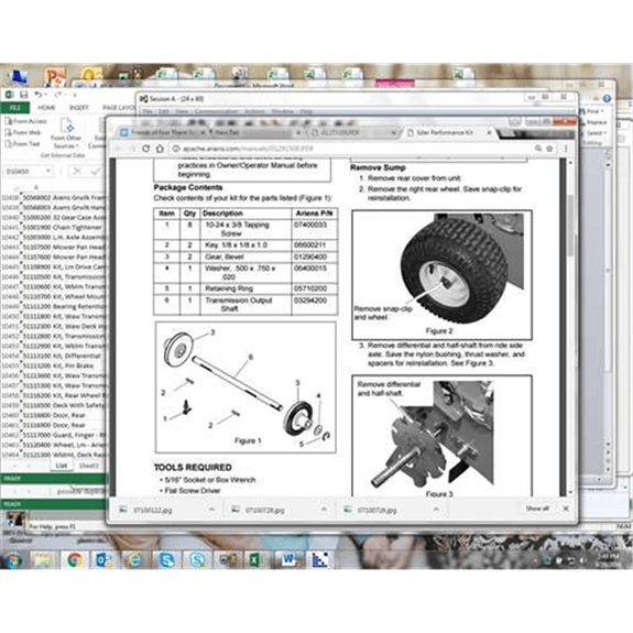 Ariens Walk-behind Mower Kit, Waw Transmission Shaft
