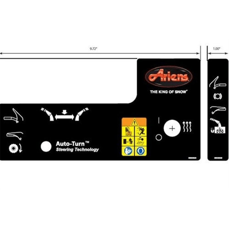 Ariens Sno-thro Decal, Control -lrg Qt2