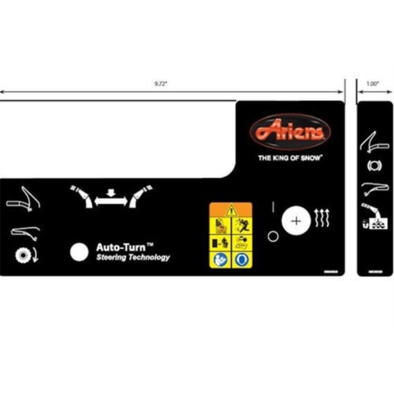 Ariens Sno-thro Decal, Control -lrg Qt2