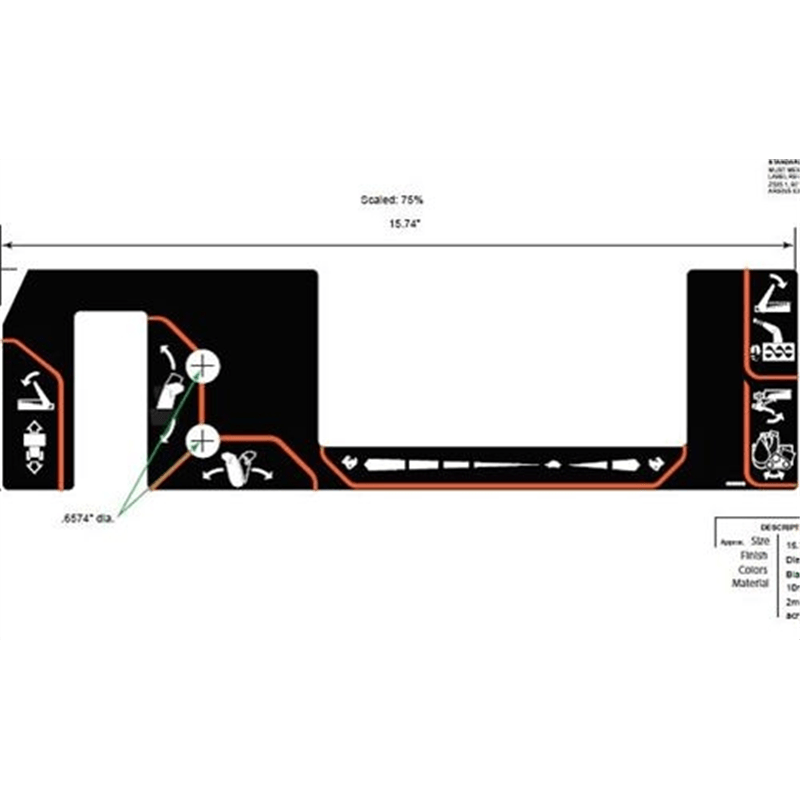 Ariens Sno-thro Decal, Control - Comp Track
