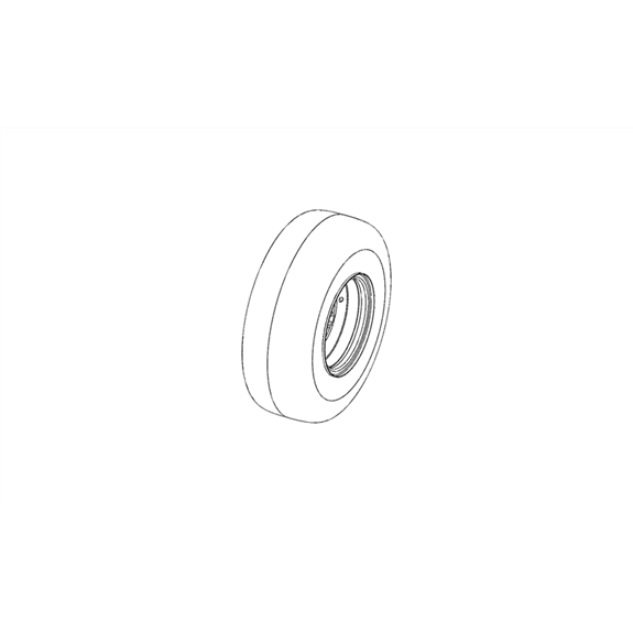 Tire-asm 18x6.5-8 4 Ply Dshaft