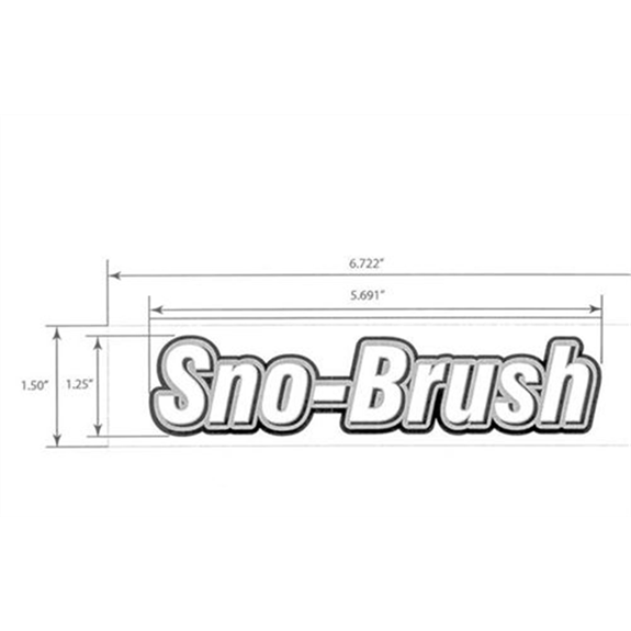 Ariens Sno-thro Decal, Sno-brush