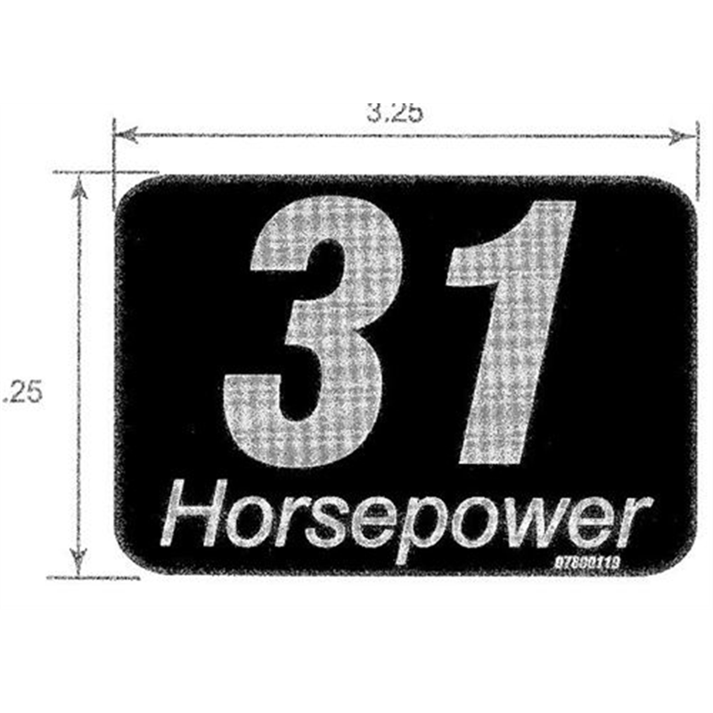 Decal, 31 Hp