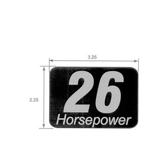 Ariens  Zero Turn Mower Decal, 26hp