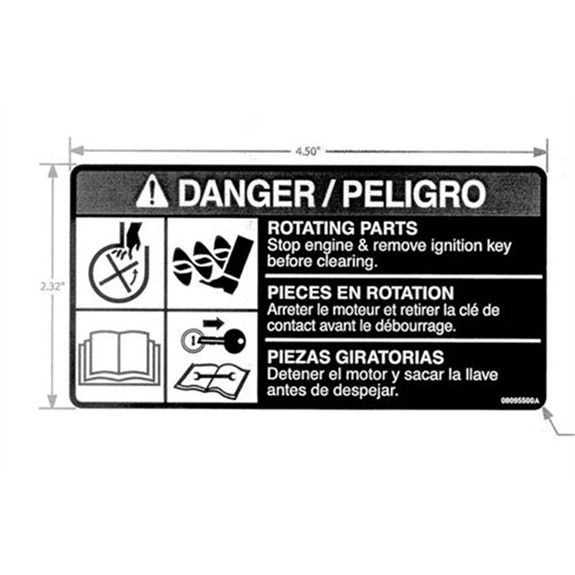 Decal, Safety-auger & Chute,ss