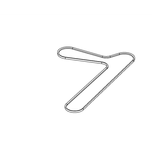 60 in Deck PTO Raw Edge V-belt