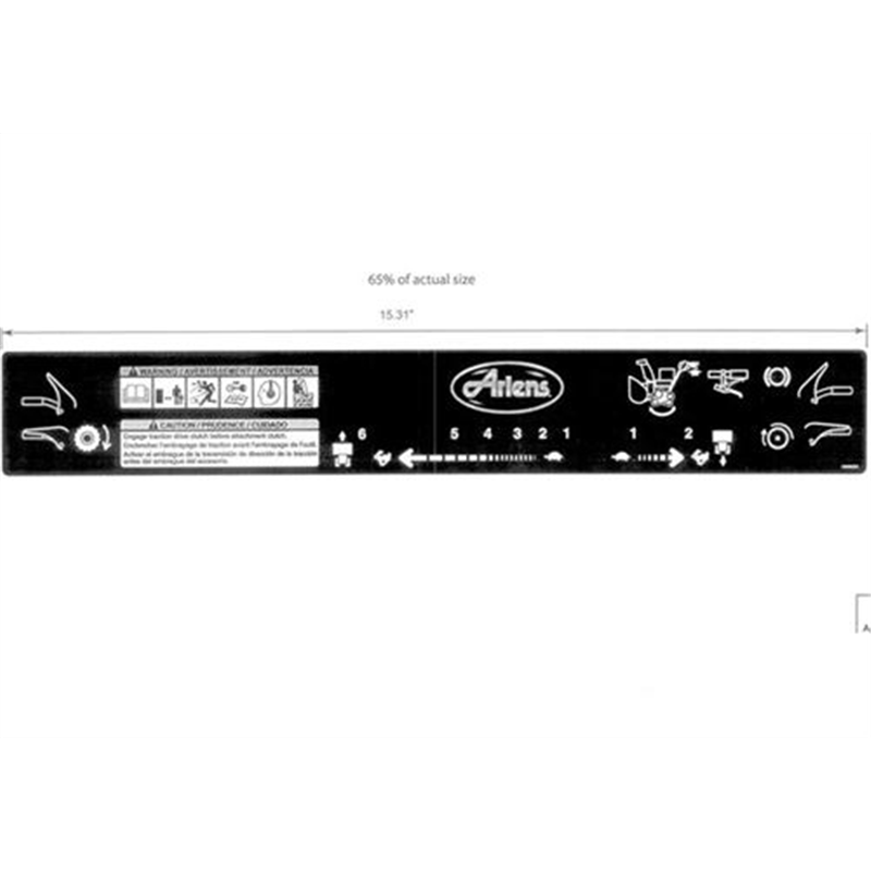 Decal, Control Track W/sm Dash