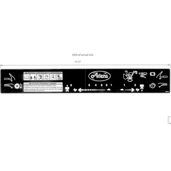 Decal, Control Track W/sm Dash