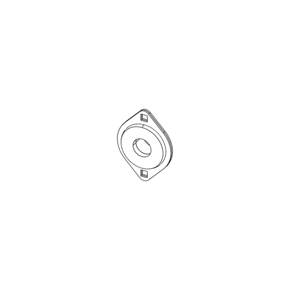 Ariens Sno-thro And Lawn Mower Bearing, 2 Bolt Flange 1-1/8 Id
