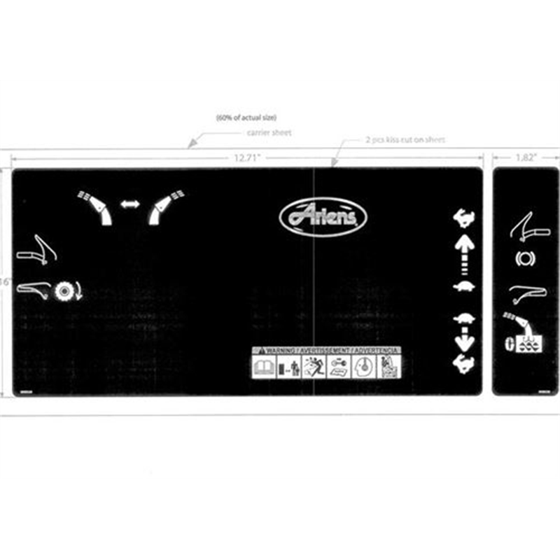 Ariens Sno-thro Decal, Control With Crank, Manual