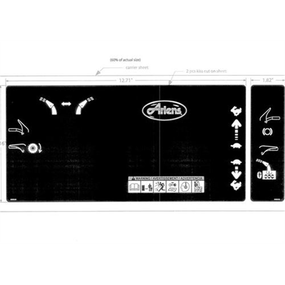 Ariens Sno-thro Decal, Control With Crank, Manual