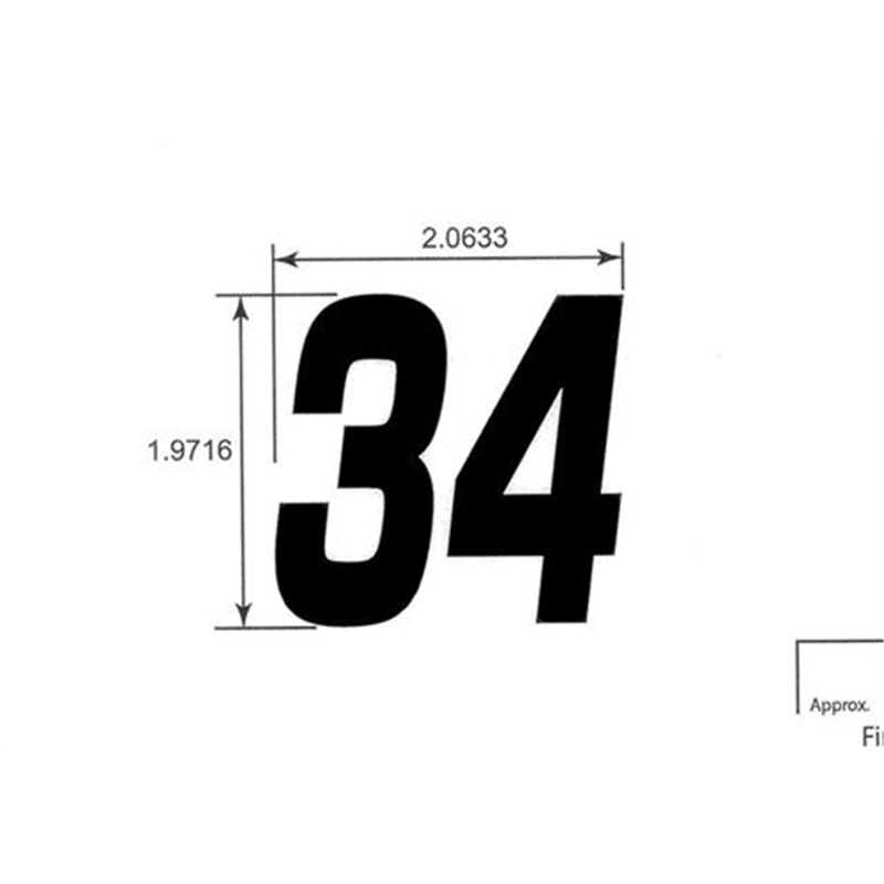 Decal, Deck Size, 34 in.