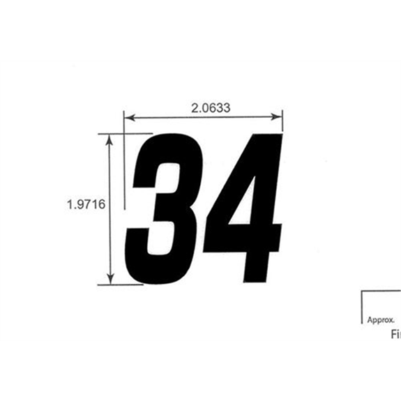 Decal, Deck Size, 34 in.