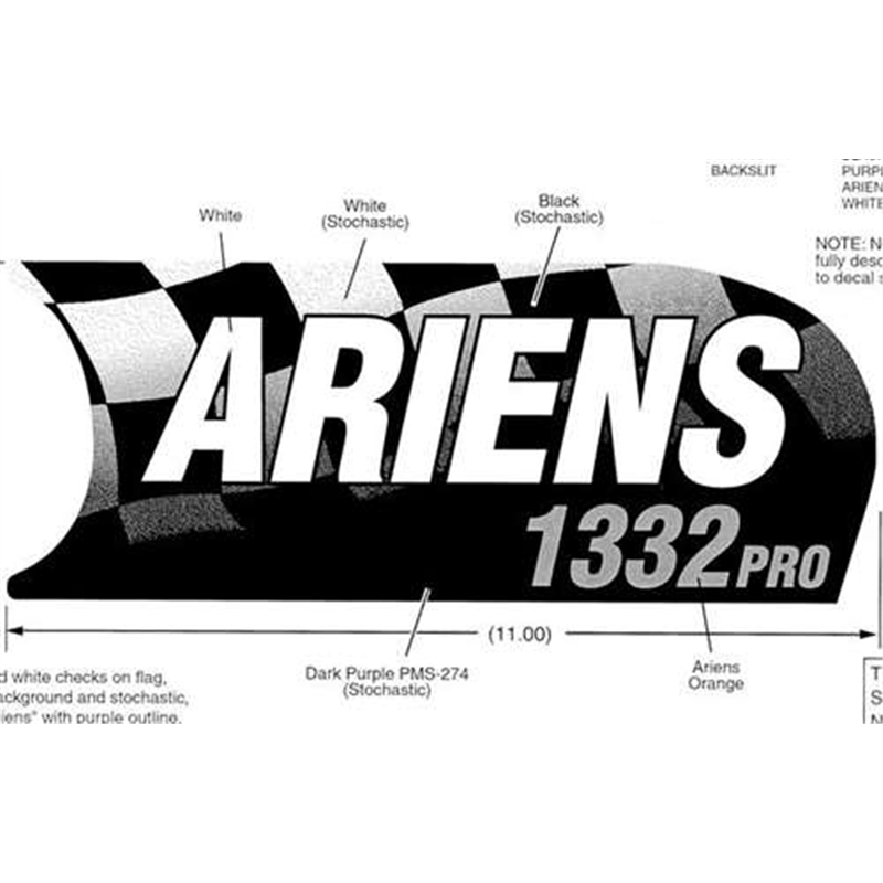 Ariens Sno-thro Decal, Front Panel - 1332