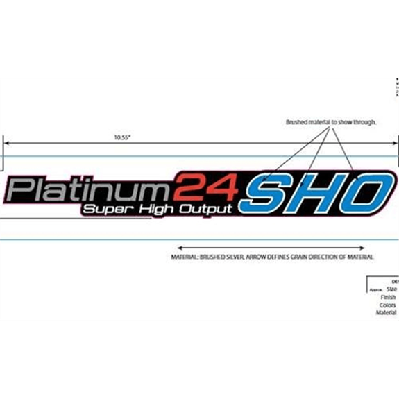 Ariens Sno-thro Decal, Large Dash - Platinum 24 Show