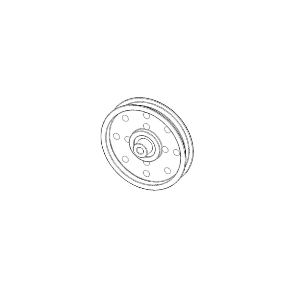 Pulley, Flat 4.50x.375 W/brg