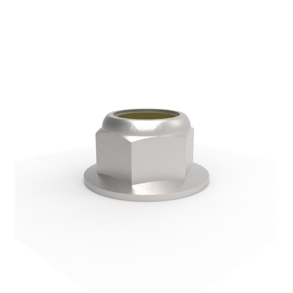 3/8 in Nylon Flange Lock Nut
