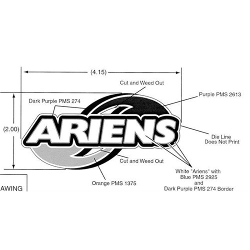 Ariens Sno-thro And Lawn Mower Decal, Ariens