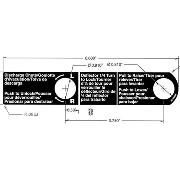 Ariens Sno-thro And Lawn Mower Decal-chute Crank