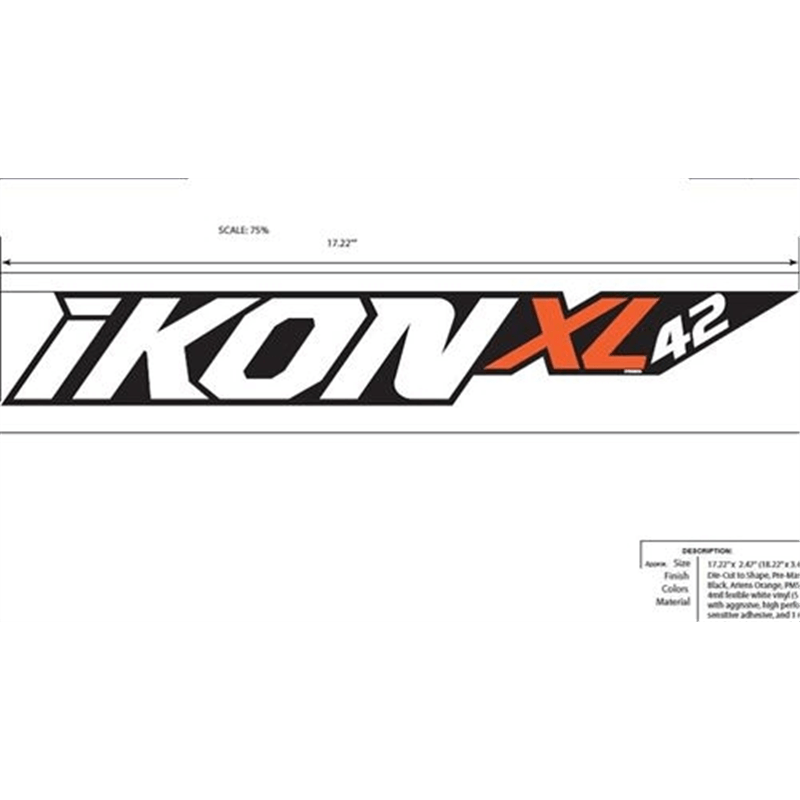 Decal,  Xl 42 in.